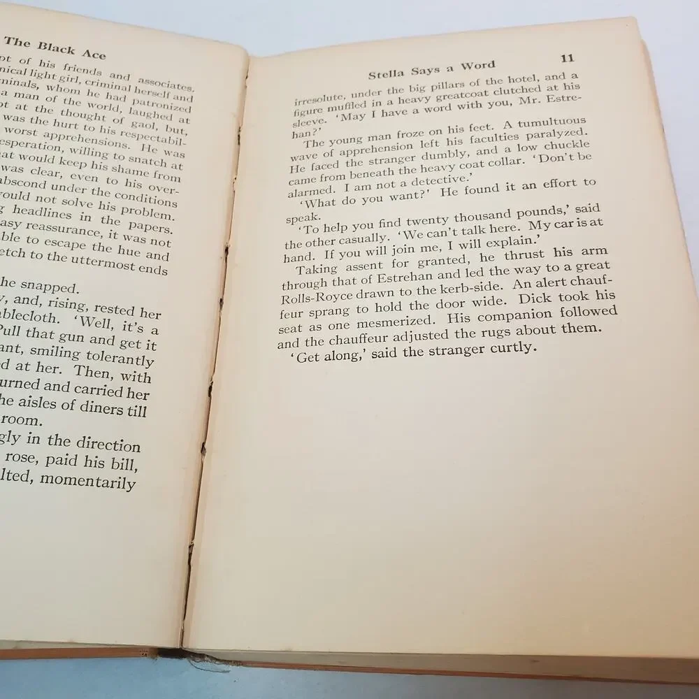 The Black Ace by George Dilnot (1st Ed) Hardcover No DJ 1929 Houghton Mifflin
